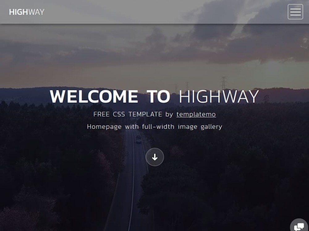 Шаблон Highway - для создания сайта блога