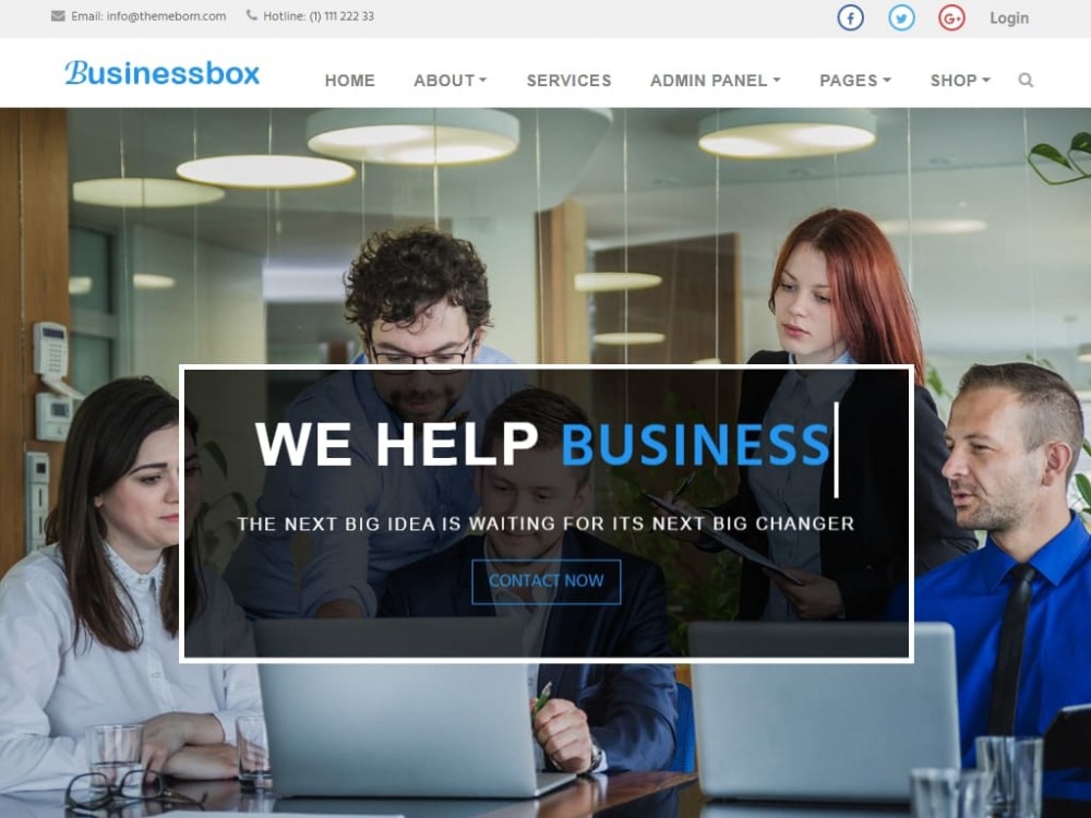 Шаблон Businessbox для многостраничного сайта