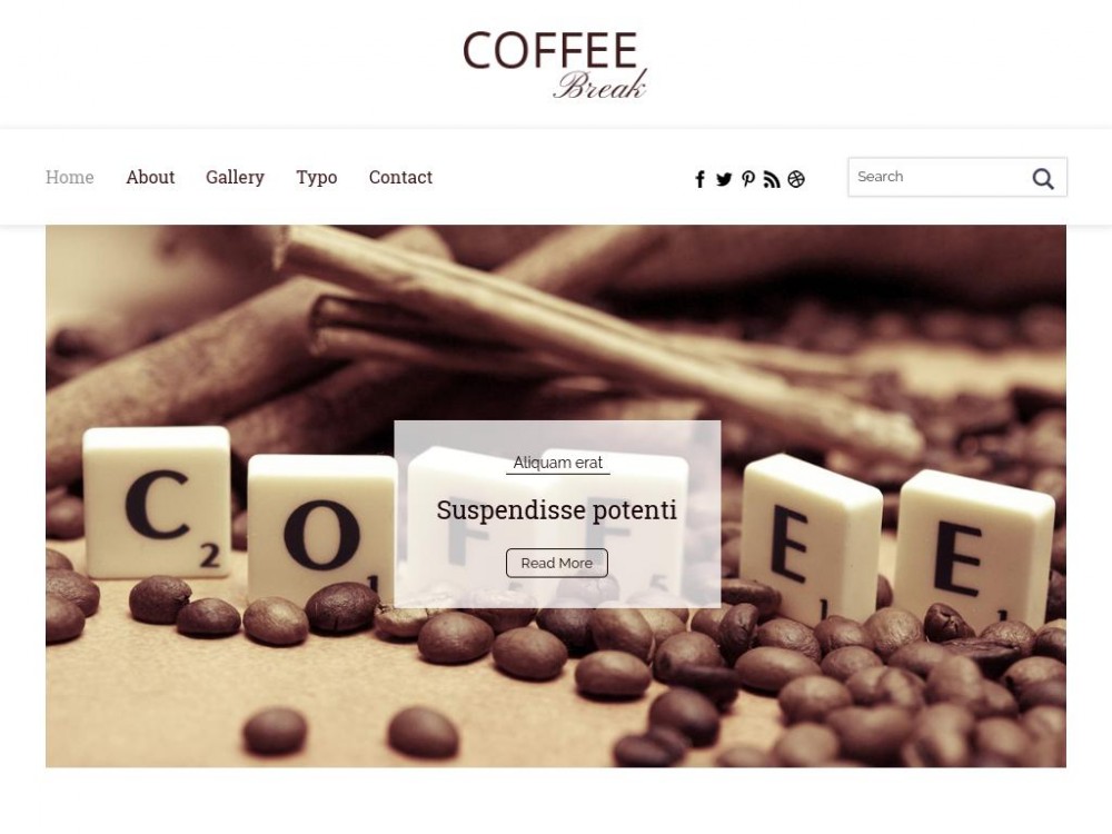 Шаблон Coffee Break - для создания сайта блога