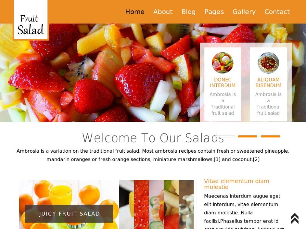 Шаблон Fruit Salad - для создания сайта блога