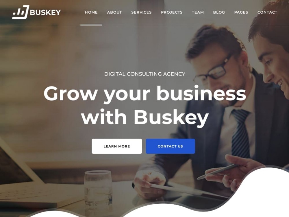 Шаблон Buskey для многостраничного сайта