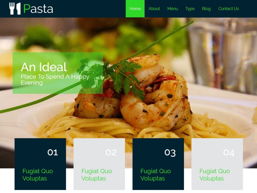 Шаблон Pasta - для создания сайта блога