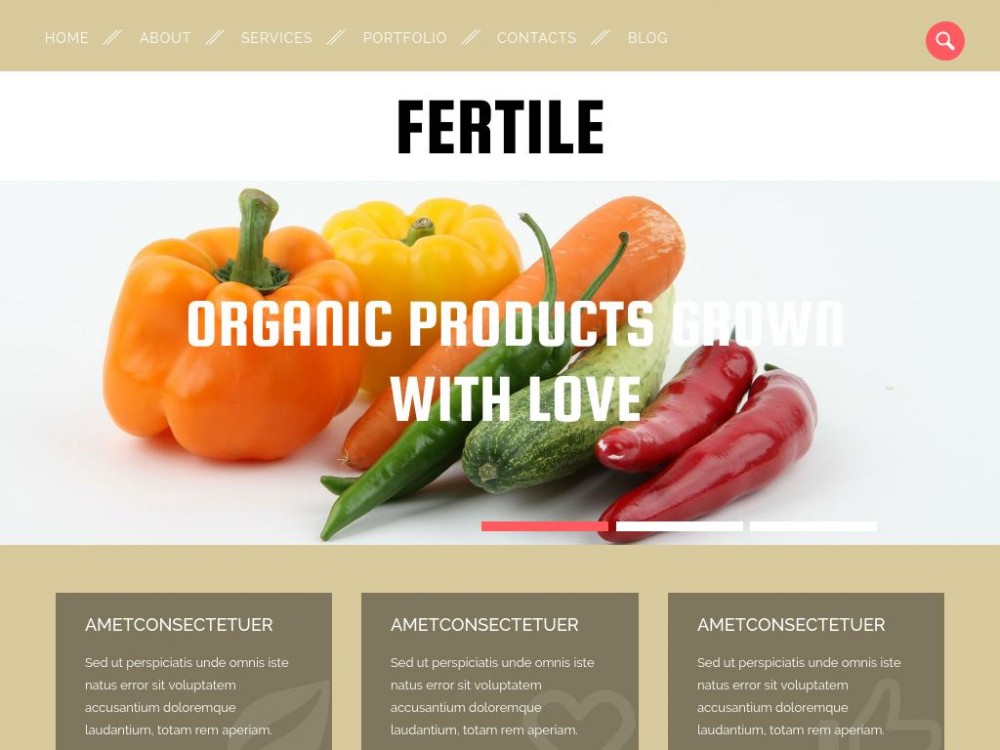 Шаблон Fertile - для создания сайта блога