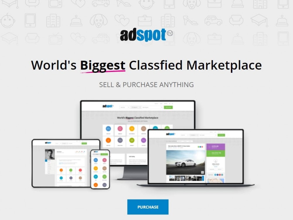 Шаблон AdSpot для многостраничного сайта