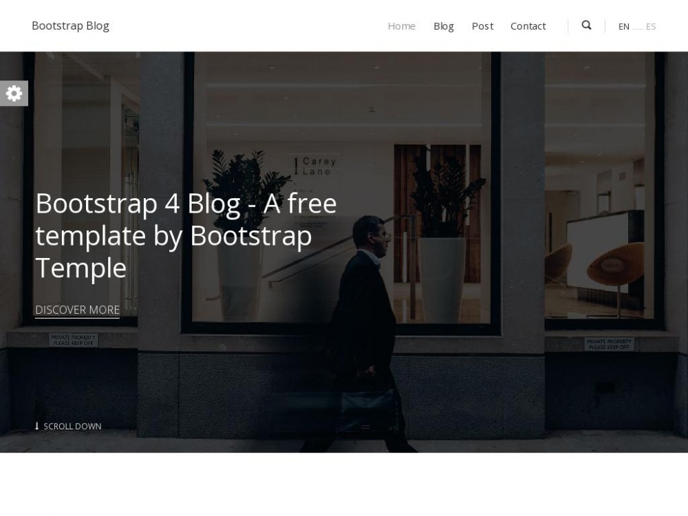 Шаблон Bootstrap Blog - для создания сайта блога
