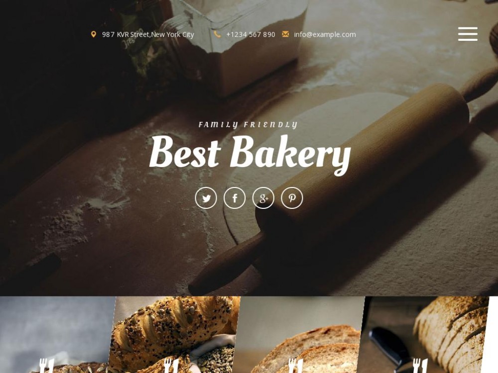 Шаблон Best Bakery - для создания сайта блога