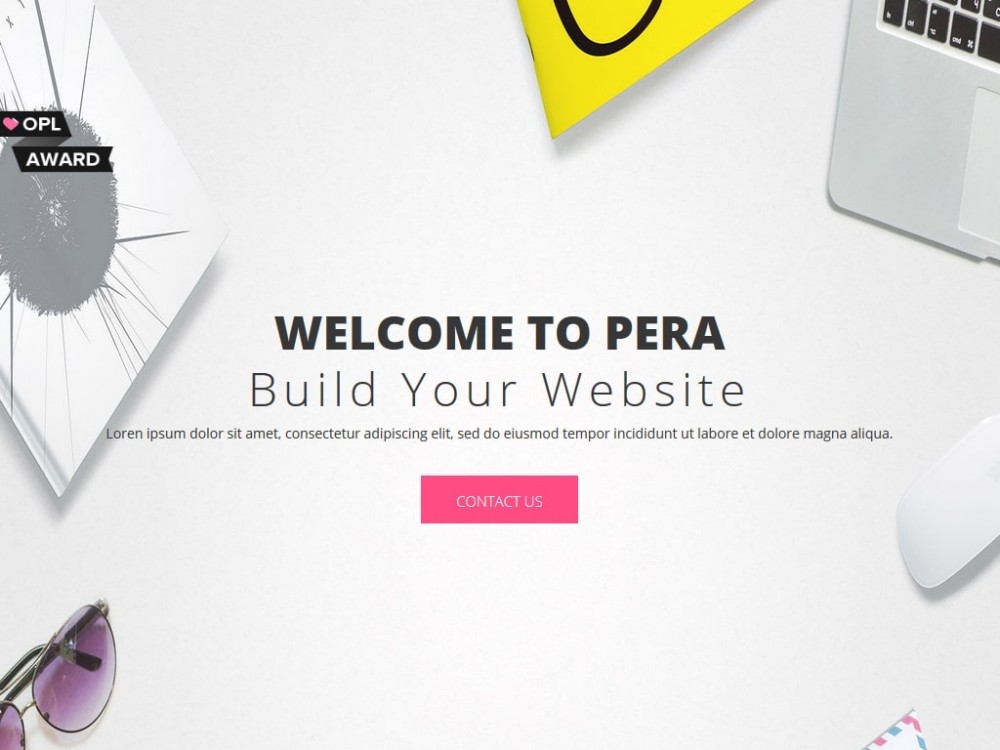 Шаблон Pera - для создания сайта блога