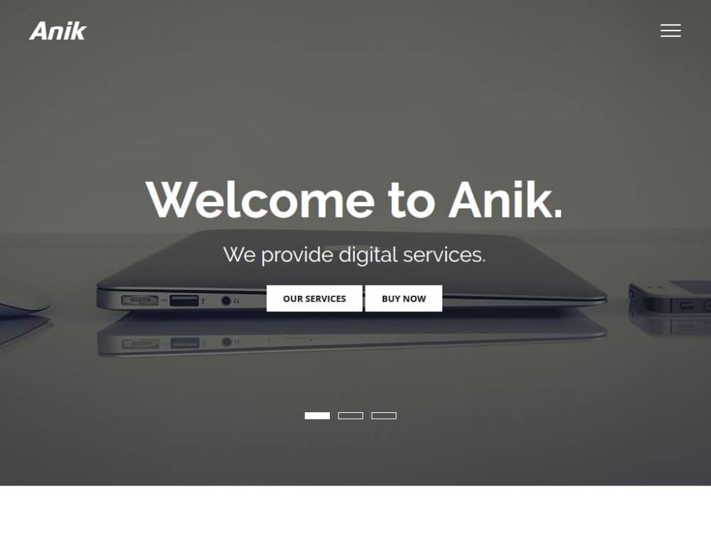 Шаблон Anik - посадочная страница Landing page
