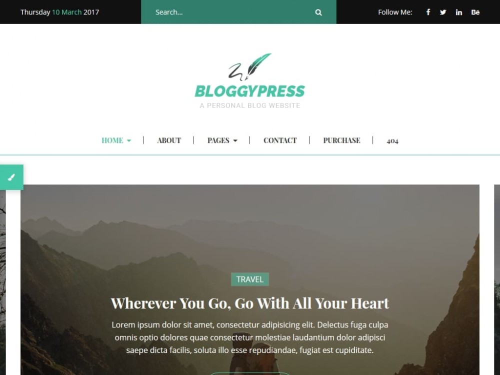Шаблон BloggyPress - для создания сайта блога