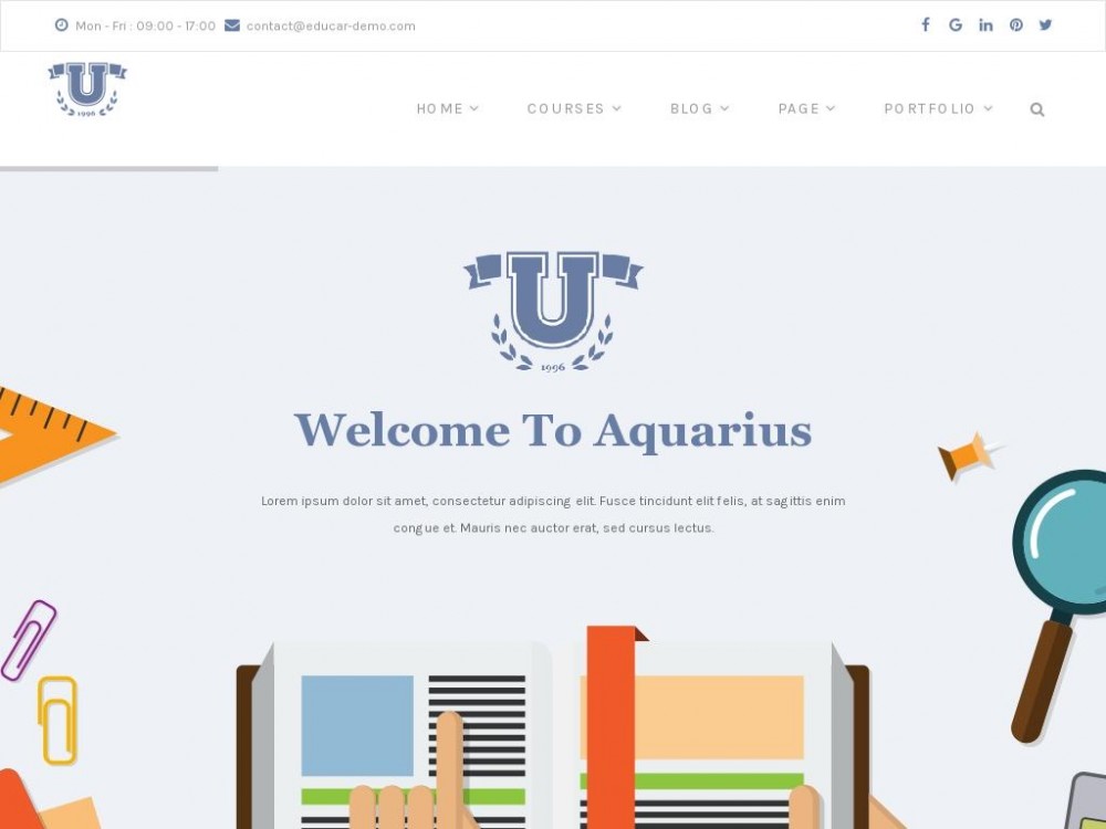 Шаблон Aquarius - Drupal - для создания сайта блога