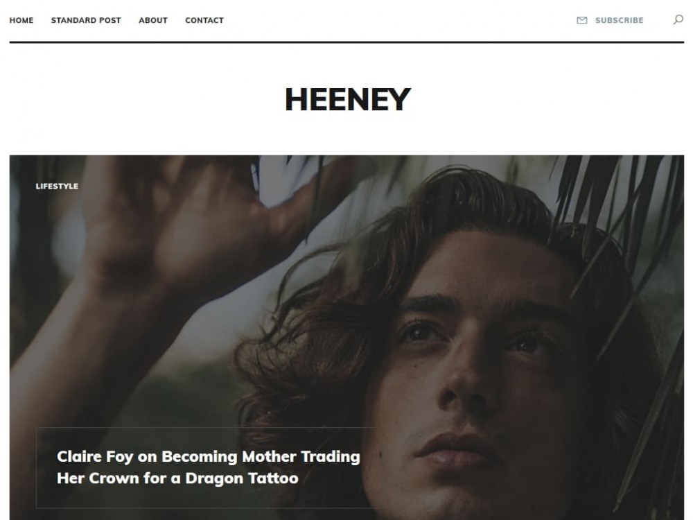 Шаблон Heeney - для создания сайта блога