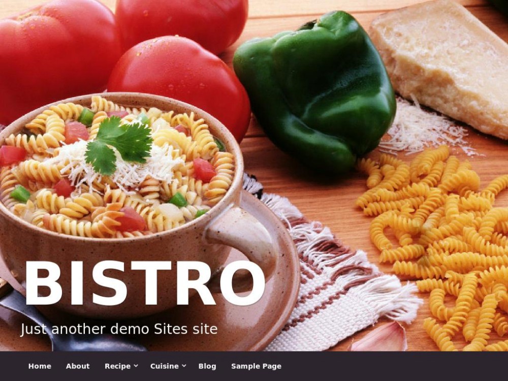Шаблон Bistro - WordPress для сайта портфолио