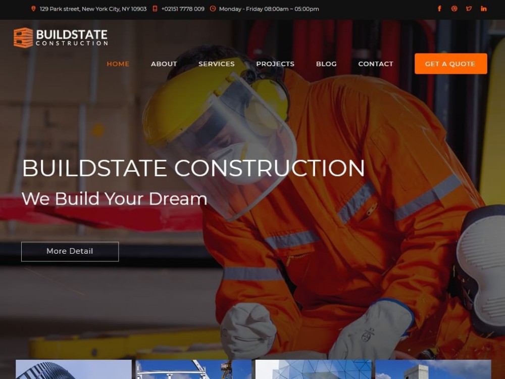 Шаблон Buildstate - для создания сайта блога