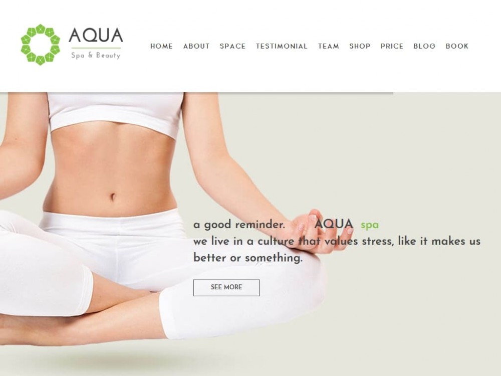 Шаблон Aqua - Joomla для сайта интернет-магазина