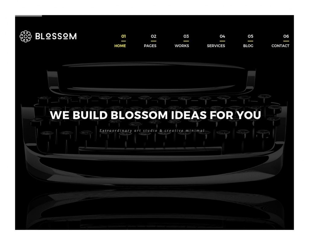 Шаблон Blossom для сайта портфолио